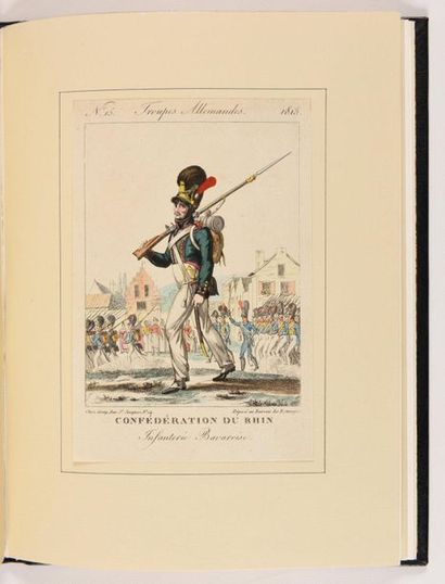 null GENTY « Paris en 1815 : uniformes des armées alliées. » Ensemble de 37 planches...
