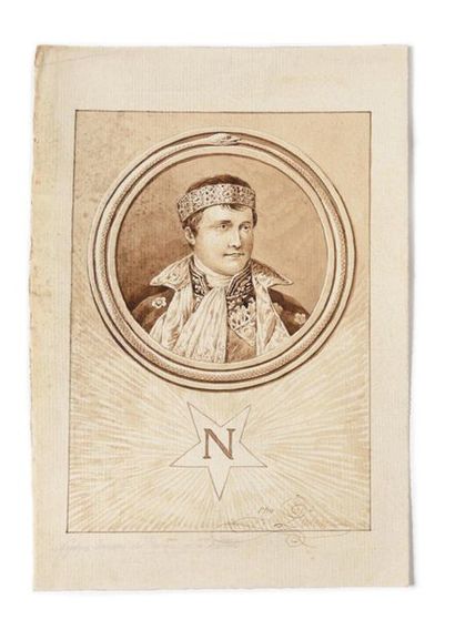 null Giavanni-Baptista BODONI (1740-1813), attribué à. « Napoléon Ier, roi d’Italie...