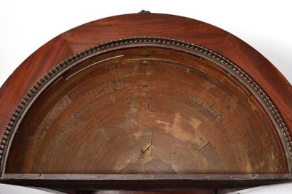 null Pair of CURIOUS and RARE GARDENERS in the shape of a hemicycle in mahogany and...