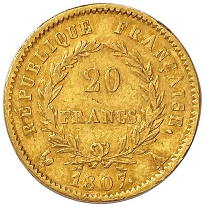 null NAPOLÉON Ier 1804-1814 20 Francs or (type transitoire « grossee tête » RÉPUBLIQUE...