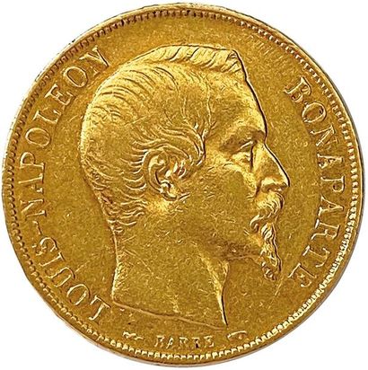 null LOUIS-NAPOLÉON BONAPARTE Prince President 1852 20 Francs gold 1852 Paris. (6.44...