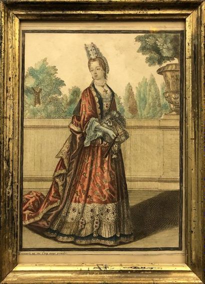 null Robert BONNART (1652 – 1733) COSTUMES : Clio sixième Muse -Femme de qualité...