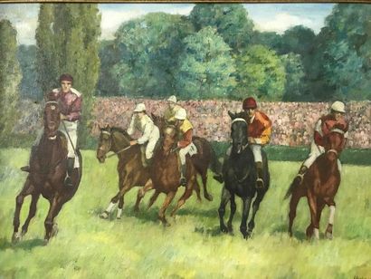 Nadejda NOUKALO Nadejda NOUKALO

Horse Racing

Oil on canvas 

58 x 79 cm

SBD

TBE

Gilded...