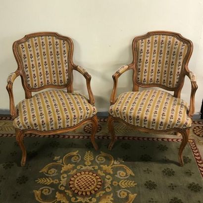 null Paire de fauteuils de Style Louis XV

Usures à la garniture

85 x 61 x 53 c...