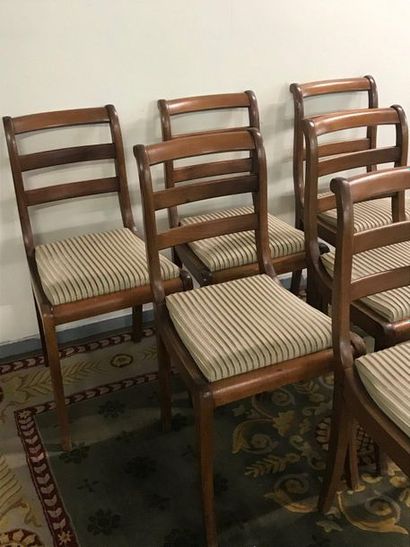 null Suite de six chaises de style Restauration

Bon état.