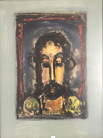 null G. ROUAULT (1871-1958)

Visage du christ

Lithographie H.C.

60 x 45 cm à v...