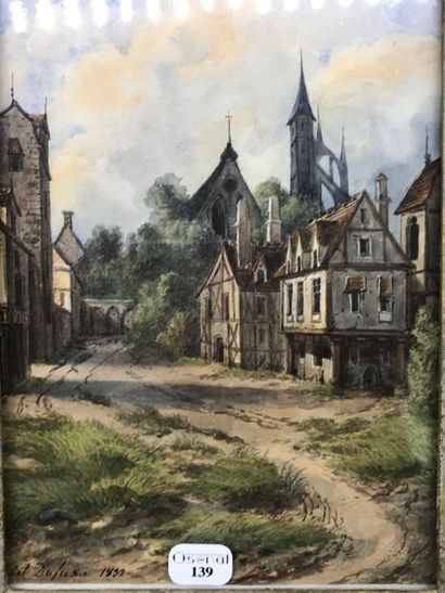 null Abel DUFRENE

Village view

Watercolour on paper

17 x 12.5 cm

giltwood frame

Signed...