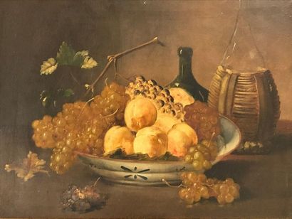 null Autumn still life

Oil on canvas

unsigned

Partially gilded wooden frame

BE....