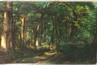 null Set of three 19th century oils

- Oil on canvas

bush character

30 x 46 cm

-...
