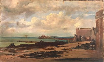 null French schools of the 19th century 

-Oil on canvas

Landscape 

23 x 31 cm

Little...