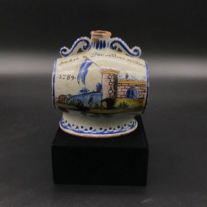 null NEVERS

Revolutionary polychrome earthenware barrel decorated with a castle...