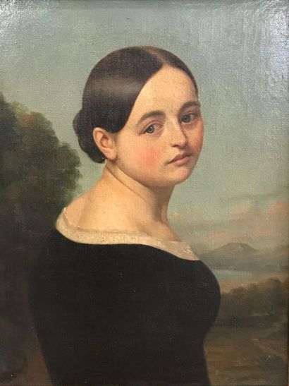 null Ecole française du XIXème siècle 

Portrait d'une jeune fille

Huile sur toile

Cadre...