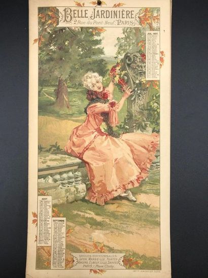 null Calendrier 1897 La Belle Jardinière

Quatre pages comportant trois mois illustrées...