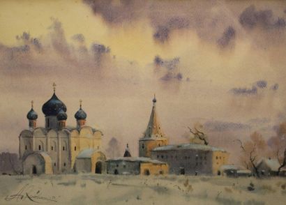 A. KOJANOVSKY (XX) 
Vue sur le monastère...