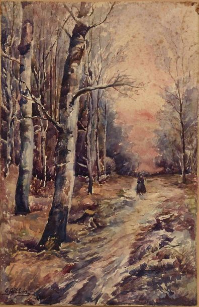 null VOLKOV Yefim Efimovich (1844-1920)

Path in the forest

Watercolour on paper...