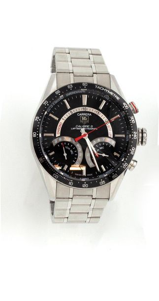 null TAG HEUER CARRERA caliber S laptimer. Serial number CV7A10 EWQ0242. Stainless...