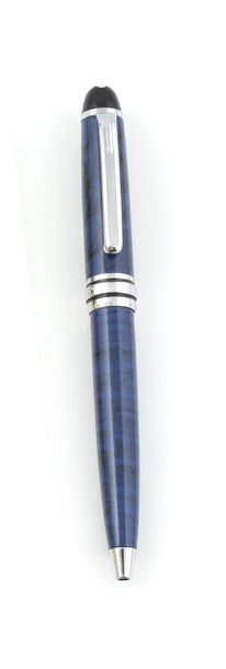 null MONT-BLANC Ballpoint pen, blue marbled color, model Hommage à W.A. MOZART. In...