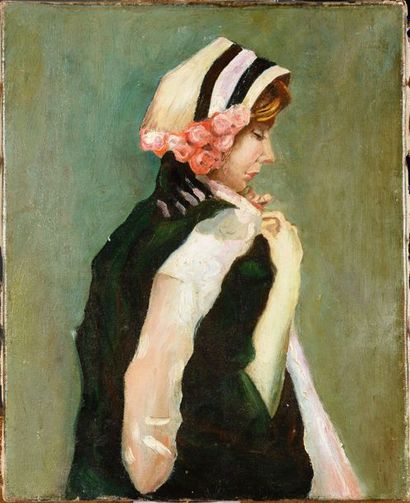 ENTOURAGE D'ADAM STYKA (1890-1959) Femme...
