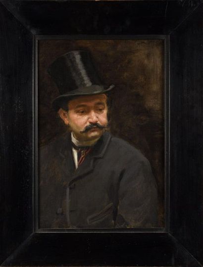 RÉMY COGGHE (1854-1935) Portrait of Alphonse...