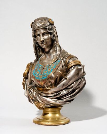 null CHARLES CORDIER (1827-1905) Jewess of Algiers Pendant of the "Arab Sheikh of...
