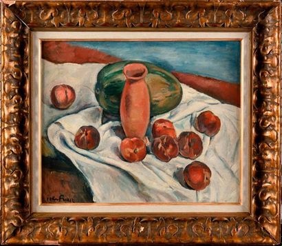 null ÉMILE OTHON FRIESZ (1879-1949) Still life with fruits, circa 1914 Oil on canvas...