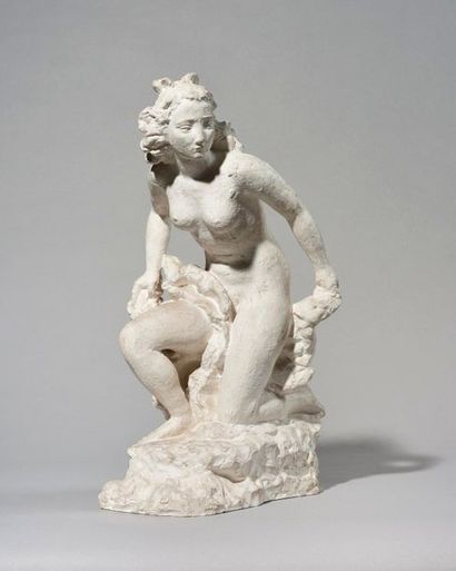 null PAUL BELMONDO (1898-1982) Baigneuse, 1955 Réplique en pierre pour la Fontaine...