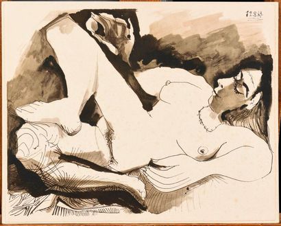 null D'APRÈS PABLO PICASSO (ESP-ENG/ 1881-1973) Lithograph on wove paper Arches mounted...