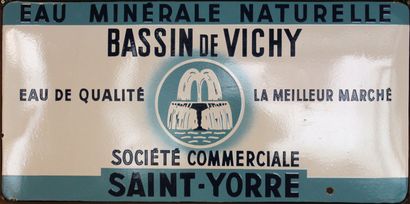 null Vichy Basin - Saint Yorre

Single-sided rectangular enamelled plate for Les...