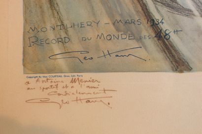null Geo HAM ( 1900-1976)

Hotchkiss, World Record 1934

Lithograph signed Géo Ham,...