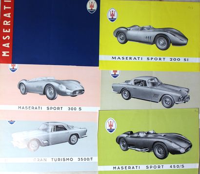 null MASERATI Documentation

5 leaflet folder, 1957 for Sports and Gran Turismo models-...