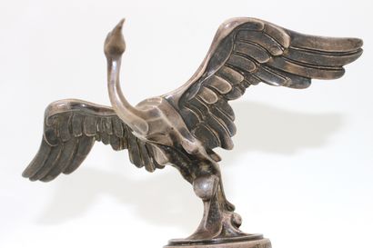 null SASPORTAS

 Stork

 Mascot marked ED.T Sasportas. Silver bronze. H: 12 cm, wingspan:...