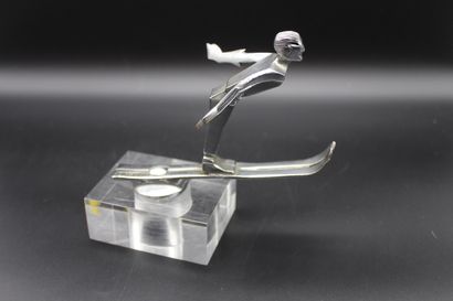 null "Ski Jumping"

Mascot signed Joquo. Chrome bronze. Mounted on a base. Circa...