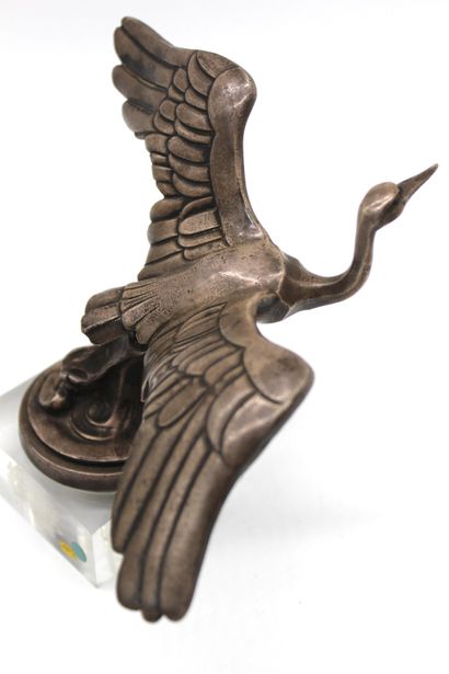 null SASPORTAS

 Stork

 Mascot marked ED.T Sasportas. Silver bronze. H: 12 cm, wingspan:...