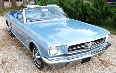 1965 FORD Mustang 200ci Cabriolet Châssis n°5F08T775043 
Carte grise de collection...