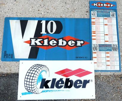 null Lot de 3 plaques Kléber; 

Set of 3 KLEBER plates, single sidded