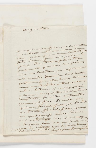 null JOSÉPHINE (MARIE-JOSEPH-ROSE DE TASCHER DE LA PAGERIE, DITE). Lettre autographe...