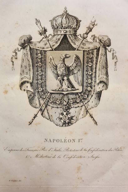 null HENRY SIMON Armorial de l’Empire français Tome I de 1812, chez l’Auteur de de...