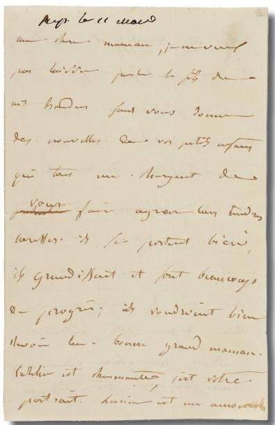 MURAT (Joachim) Lettre autographe signée « J Napoleon » à sa belle-mère MARIA-LETIZIA....