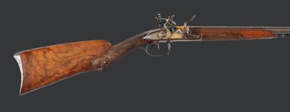 null Important et beau fusil de chasse double à silex du roi Jérôme (1784-1860)....