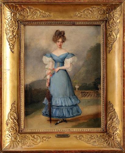 DUBOIS DRAHONET Alexandre Jean (Paris 1798 - Versailles 1834) « Portrait de Marie...