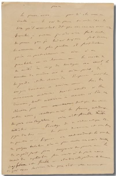 TALLEYRAND (Charles-Maurice de) Manuscrit autographe. [Probablement août 1806]. 3...