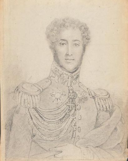 François Baron GERARD, d'après. Ecole Française du XIXè siècle « Portrait en buste...