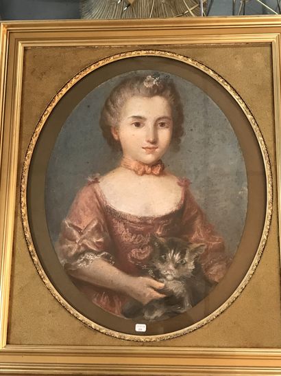 null Ecole française dans le gout du XVIIIème siècle

Portrait de jeune fille au...