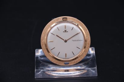 null JAEGER-LECOULTRE Pocket or neck watch in pink gold, dial with pearly background....