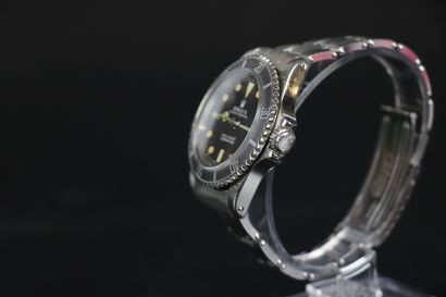 null ROLEX, SUBMARINER METER FIRST REF 5513 N° 1694278, 1967 Men's steel diving wristwatch,...