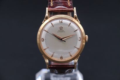  OMEGA, Automatic Circa 1950 Ref: 11222576 Men's automatic bumpers watch in 18K pink...