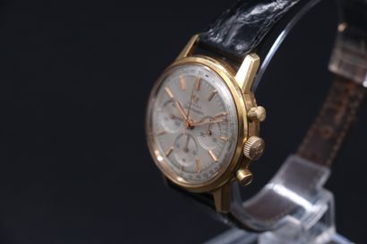  OMEGA Seamaster Circa 1969 OMEGA Chronograph 3-Counter Watch in 18K Gold. Round...