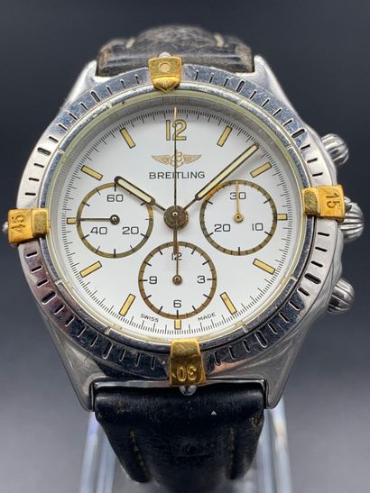 null BREITLING Callisto 3 compteurs Circa 1990 Montre de dame modèle Callisto en...