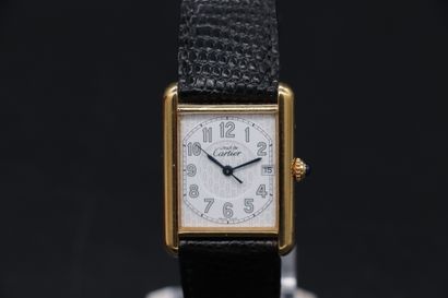 null CARTIER Must Tank Vermilion watch signed Cartier: dial, movement, case, ref....
