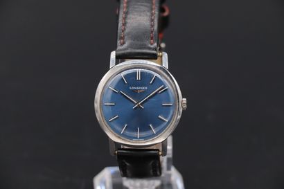  LONGINES DEVILLE " extra-flat " Circa 1970 Ref 16474724 Steel bracelet watch, extra-flat...